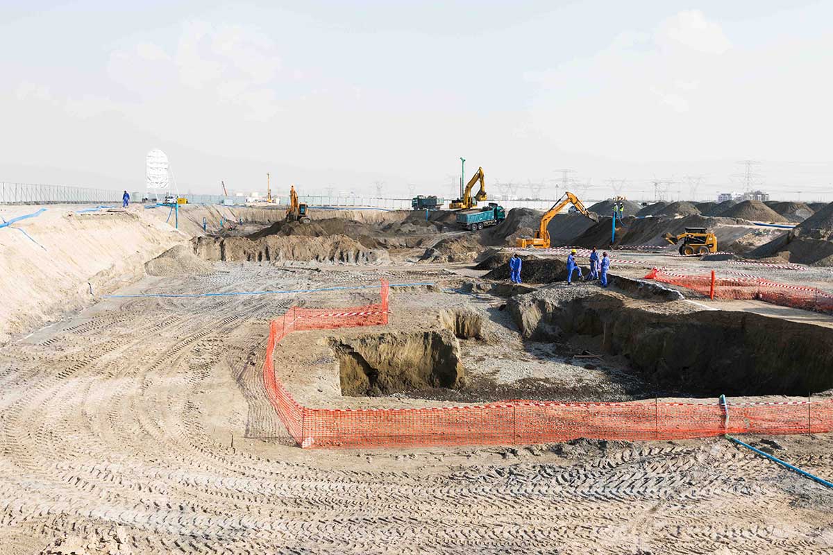 Construction on the first two phases of the canal development in Meydan One are underway and will be completed early in 2019.