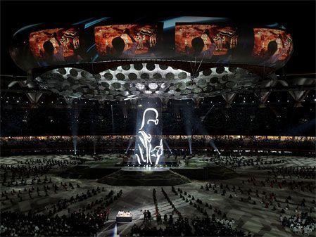 The opening ceremony for the Delhi 2010 Commonwealth Games at Jawaharlal Nehru Stadium. (Getty Images)