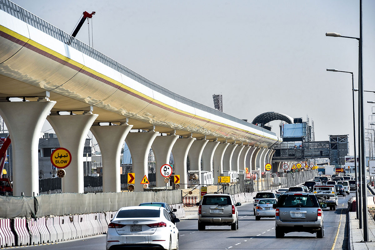 Riyadh Metro is currently under construction. (FAYEZ NURELDINE/AFP/Getty Images)