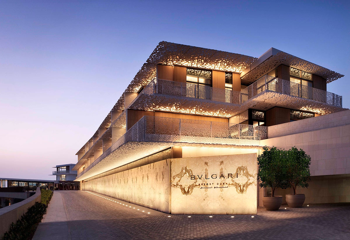 The new Bulgari Hotel is the centrepiece of Dubai’s Jumeirah Bay development