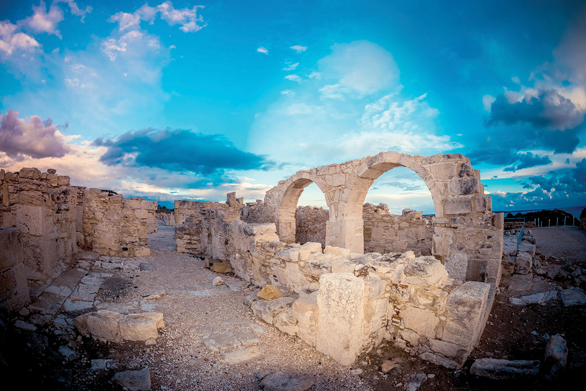 Kourion is a ancient city-state on the southwestern coast of Cyprus