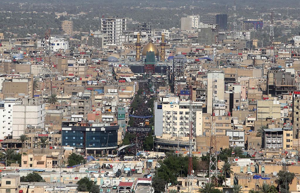 During his visit, Prince Mohammed will help inaugurate the new Saudi embassy in Baghdad (pictured), a Saudi consulate in Najaf and a new border crossing between the two countries at Arar.
Photo: MOHAMMED SAWAF/AFP/Getty Images