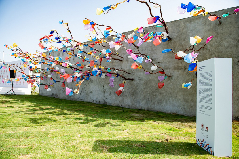 The new permanent garden at Manarat Al Saadiyat includes six commissioned public artworks.