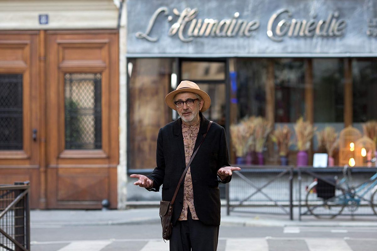 Palestinian director Elia Suleiman, who was nominated for the Palme d'Or in 2002 with "Divine Intervention" about a love affair across the Israeli-Palestinian divide, travels to Paris, New York and other cities for this rumination on a life lived in exile.