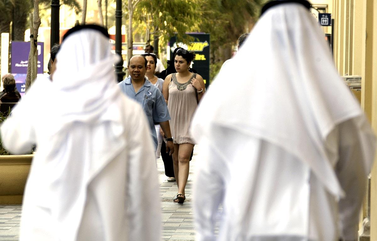 Emirati men, Dubai, UAE nationals and expats. (Karim Sahib/AFP/Getty Images)