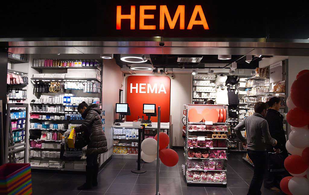 People shop at the 'Forum des Halles' Hema store in Paris.