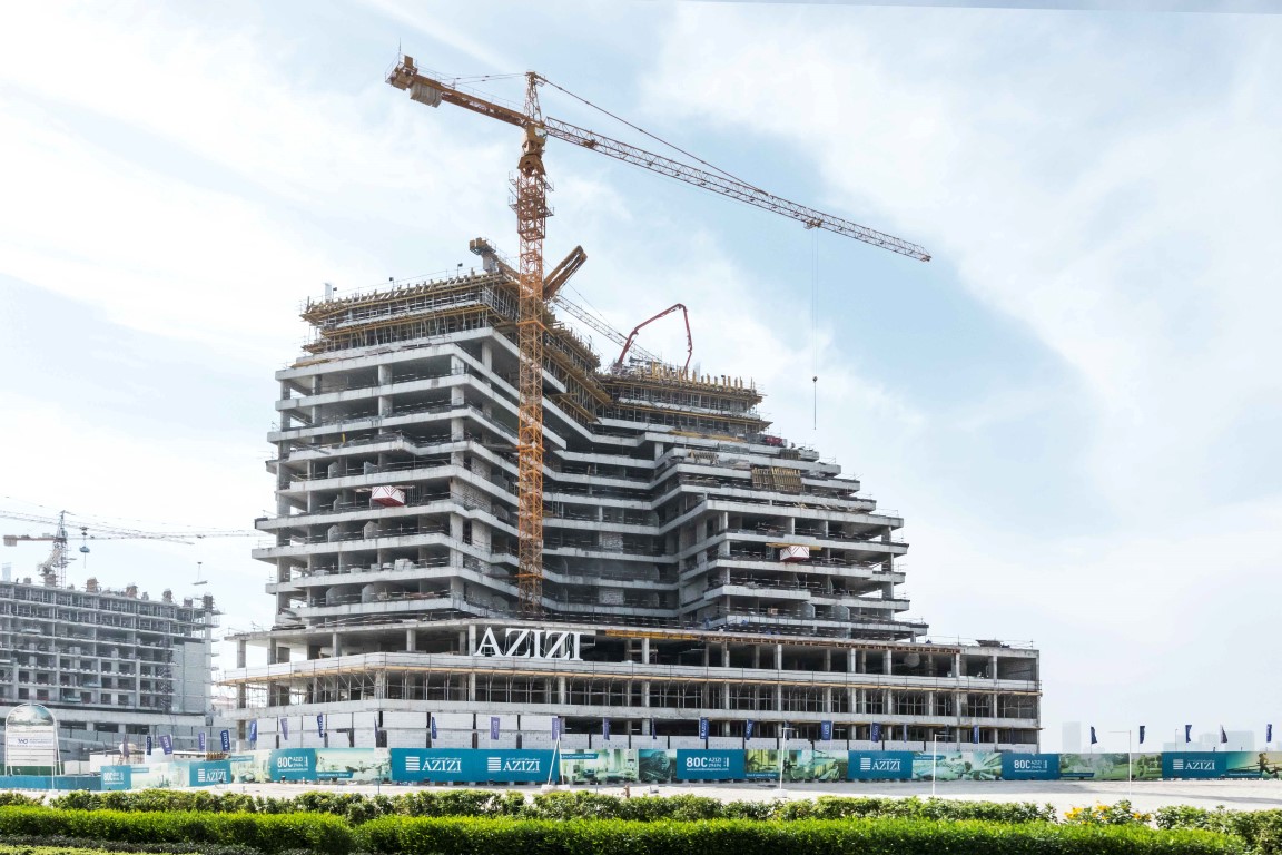 Aliyah by Azizi, a project in Healthcare City that is expected to be delivered at the end of July his year.   The 346-unit project, rising 17 floors above the basement, will include 191 studios, 124 one-bedroom apartments and 23 two-bedroom apartments along with retail space of 16,000 sq. ft.