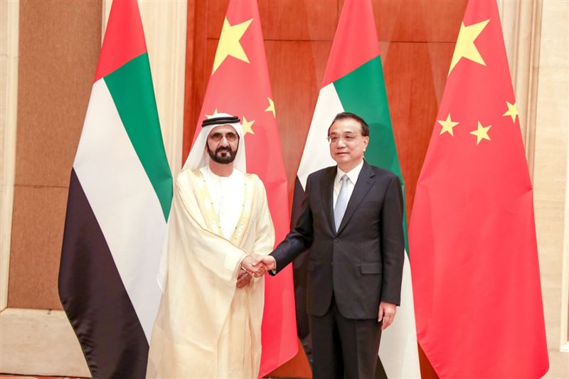 Sheikh Mohammed held a meeting with Premier of the State Council of the People's Republic of China, Li Keqiang.