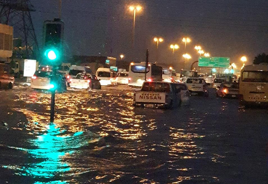 In pictures: Heavy rain causes widespread flooding in the UAE - Arabian ...