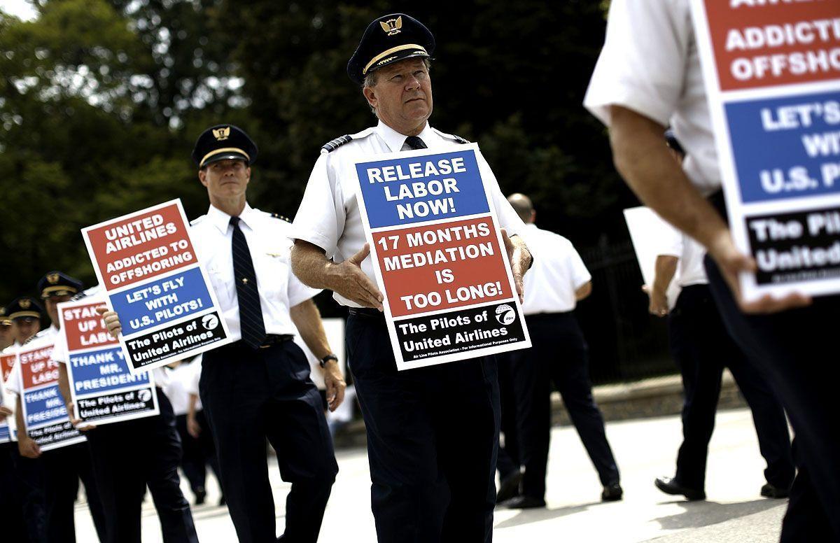 Airline pilots protest offshoring of jobs Arabian Business