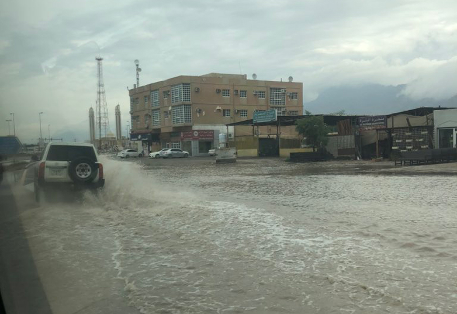 In pictures: Heavy rain causes widespread flooding in the UAE - Arabian ...