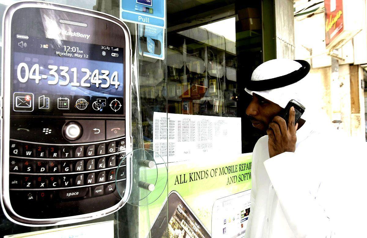 The UAE’s telecommunications agency said BlackBerry smartphone services would remain available in the country