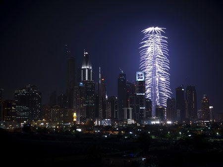 World's tallest tower hits 828m, renamed Burj Khalifa - Arabian ...