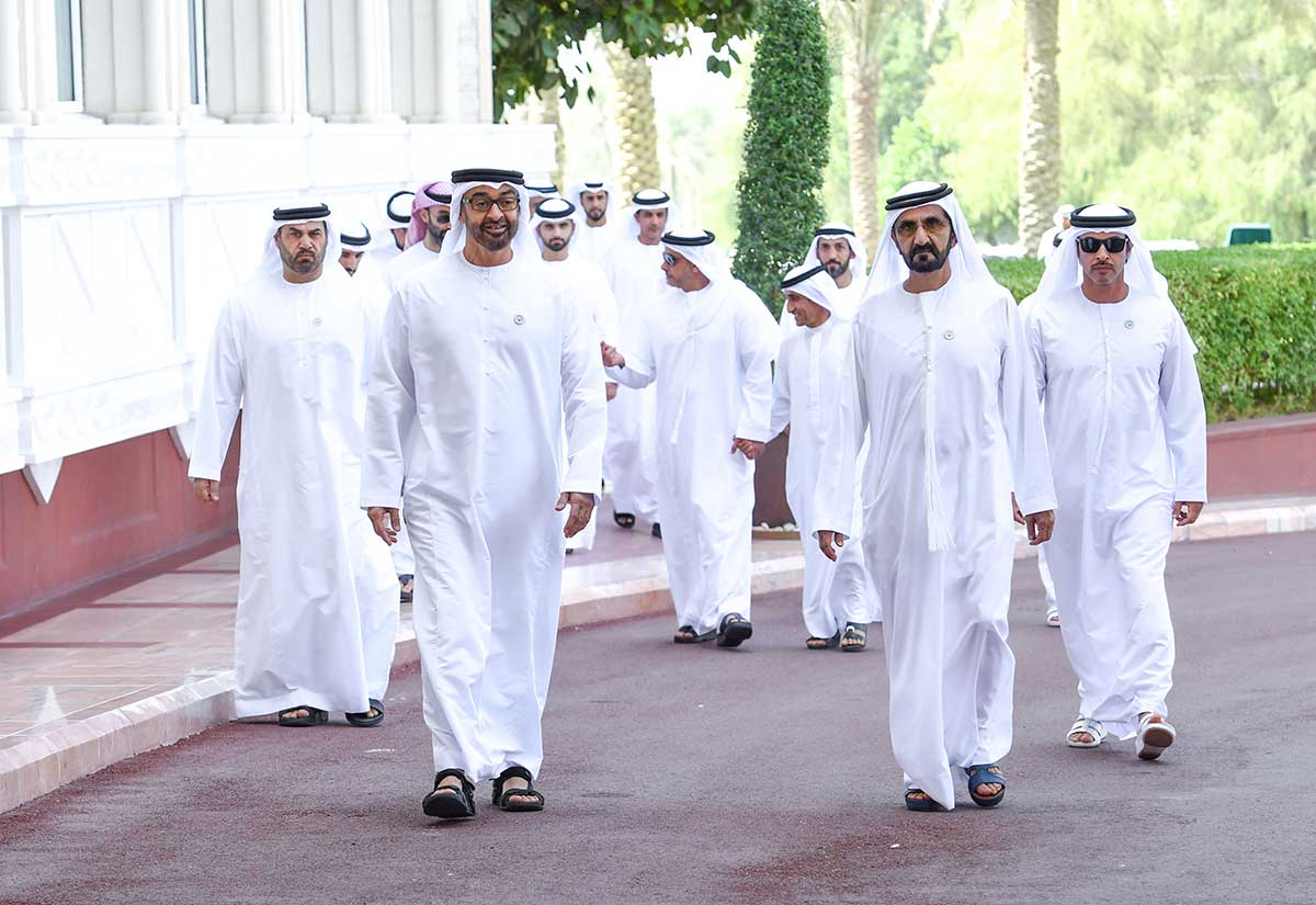 In Pictures: UAE Leaders Receive KhalifaSAT Emirati Engineering Team ...