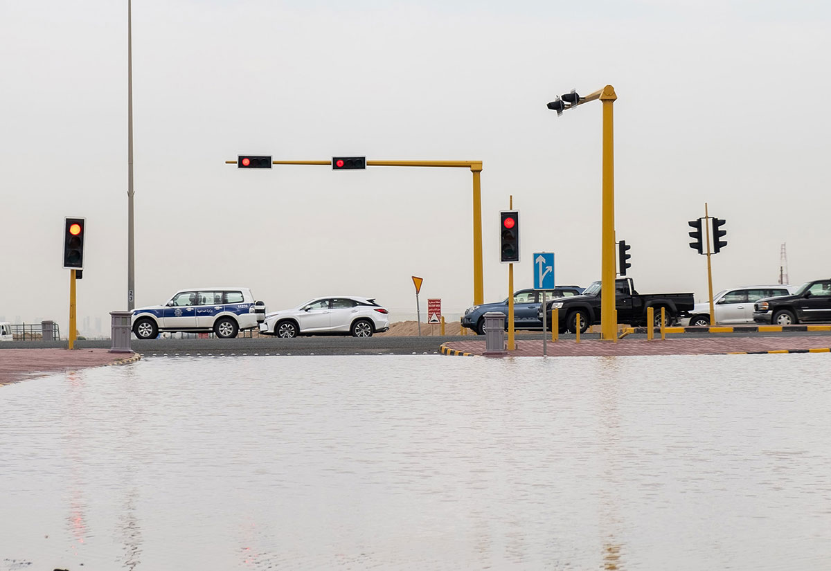 In pictures: Kuwait flooded as heavy rain and high winds - Arabian ...