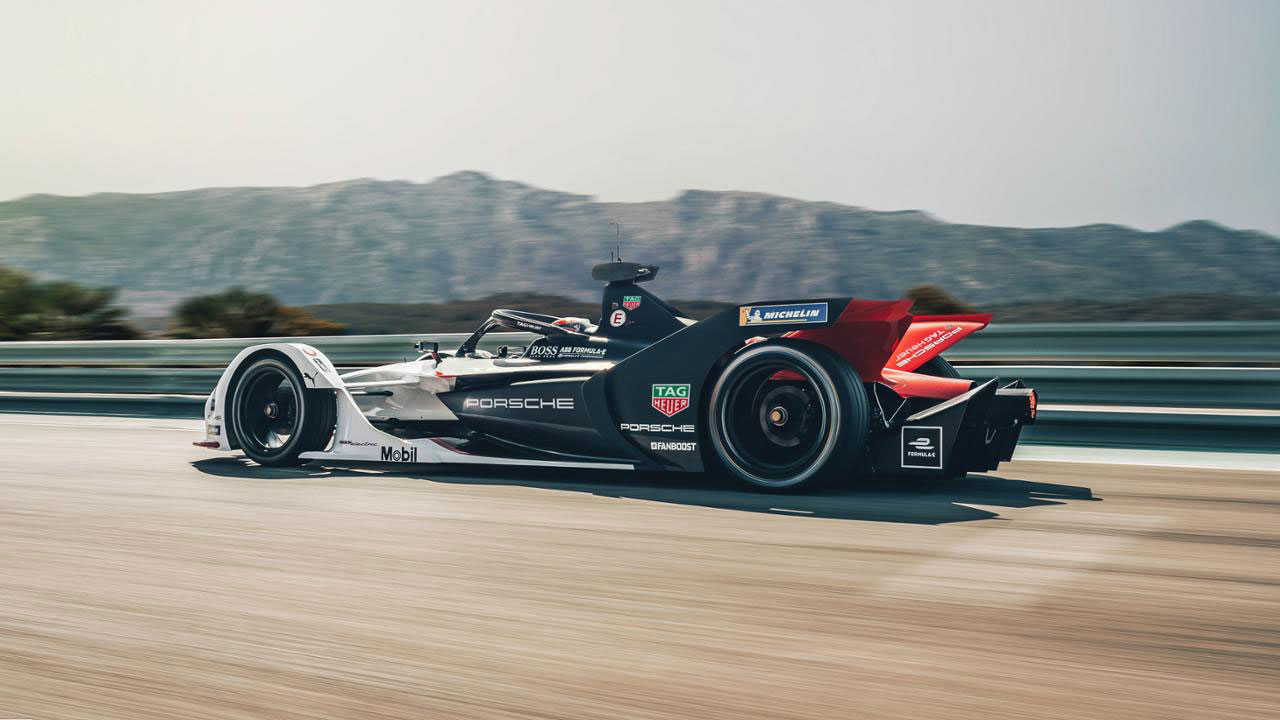 Gallery: Porsche reveals 99X Electric Formula E racing car - Arabian ...