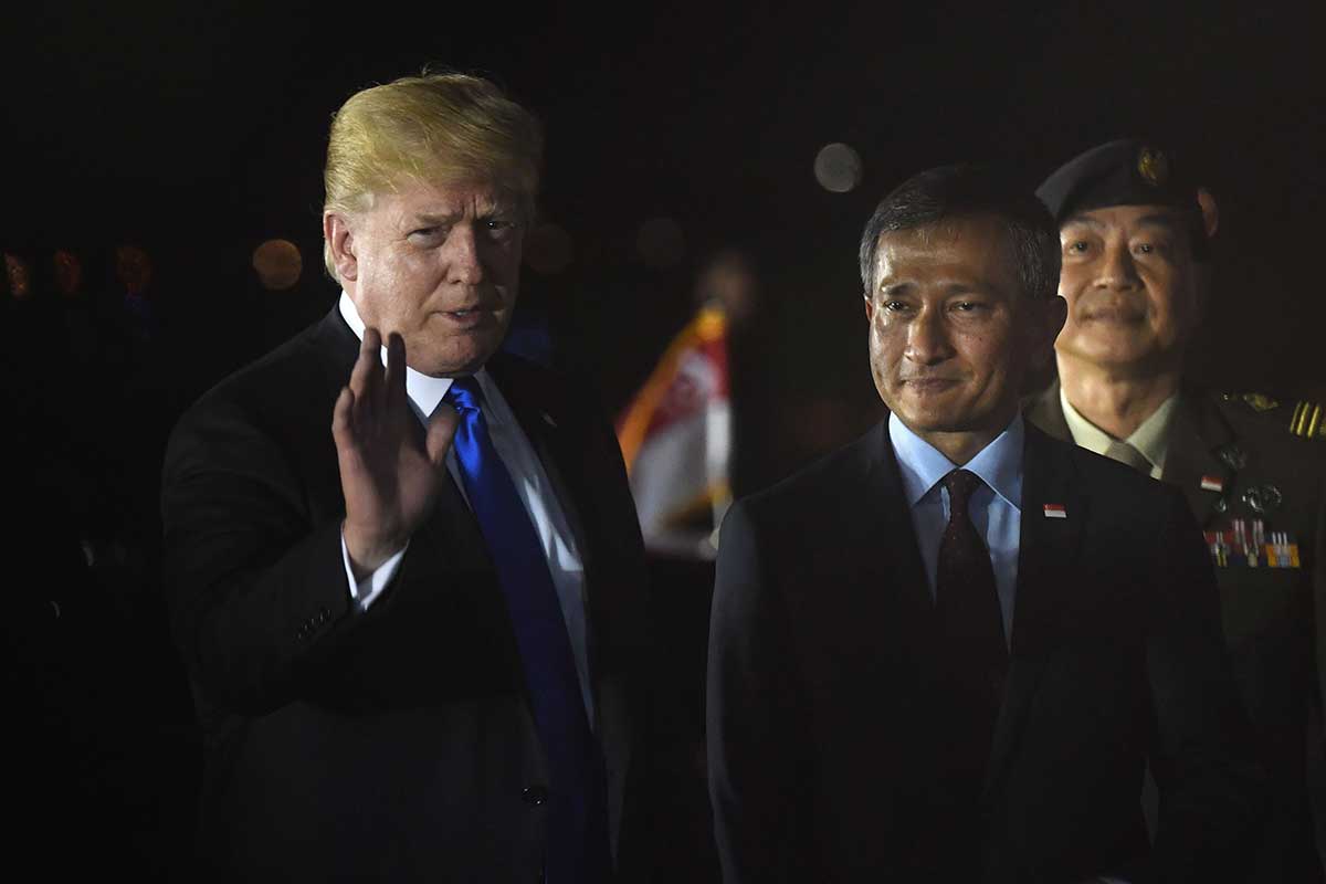 In Pictures: Trump And Kim Arrive In Singapore For Historic Summit ...