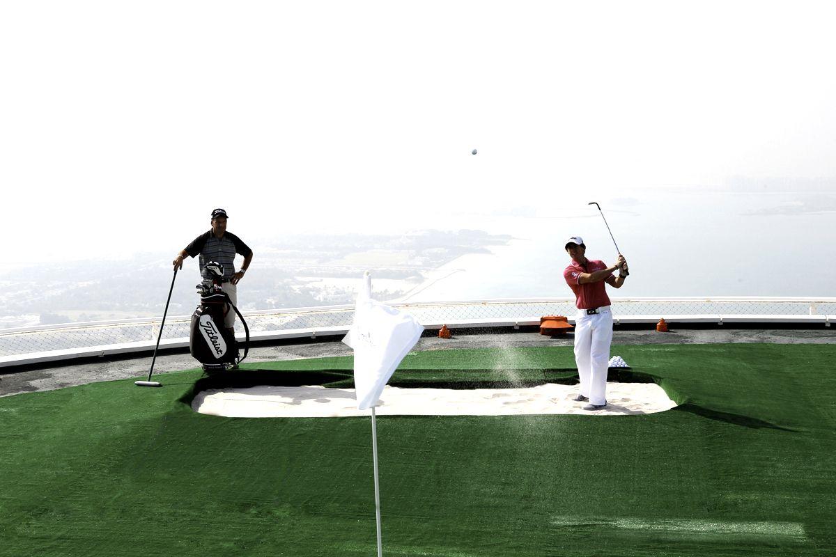 Rory McIlroy Tees Off At The Top Of Dubai's Burj Al Arab - Arabian ...