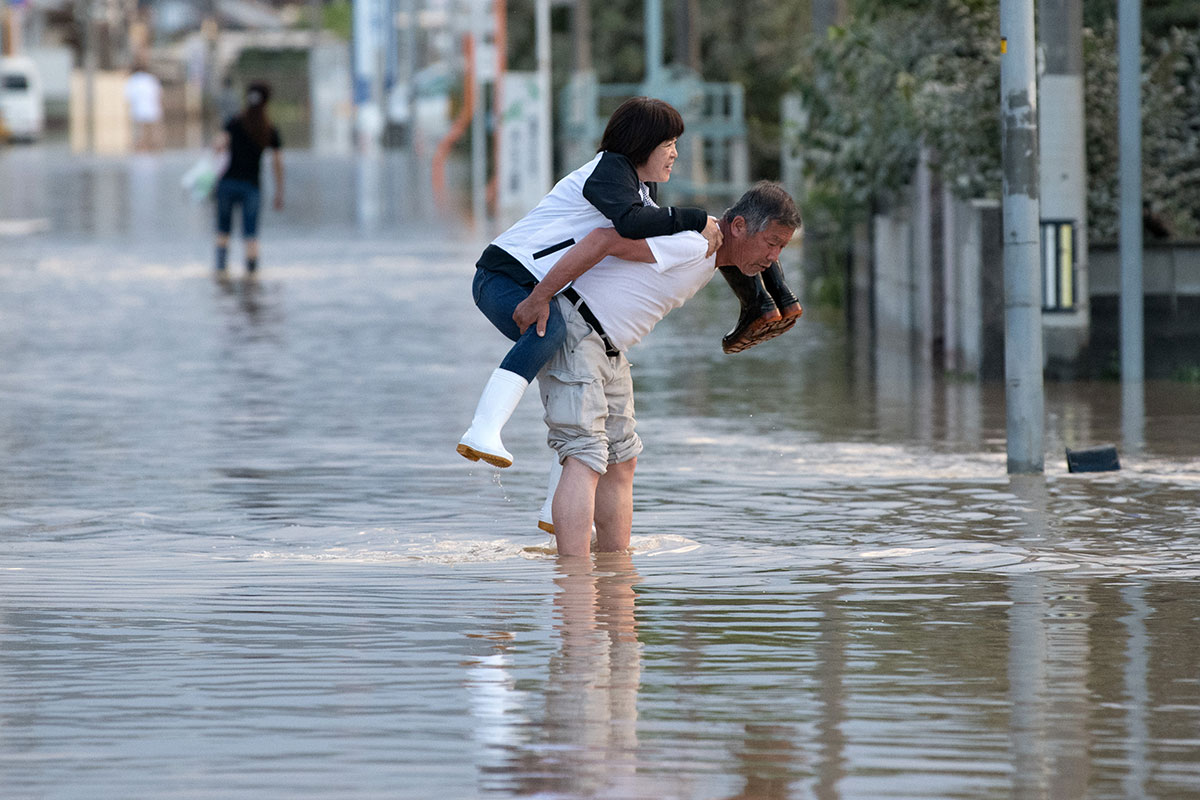 Heavy rain and landslides hit Japan - in pictures - Arabian Business ...