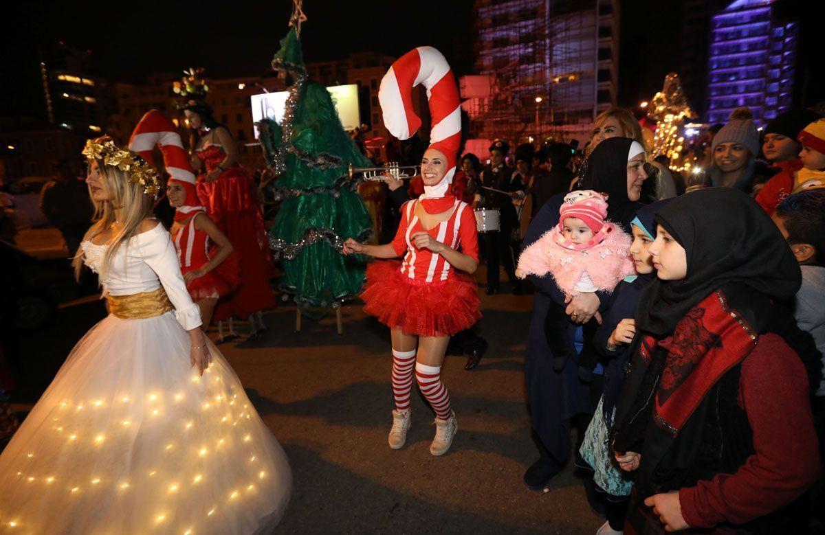 In pictures Christmas celebration kicks off in Lebanon Arabian Business