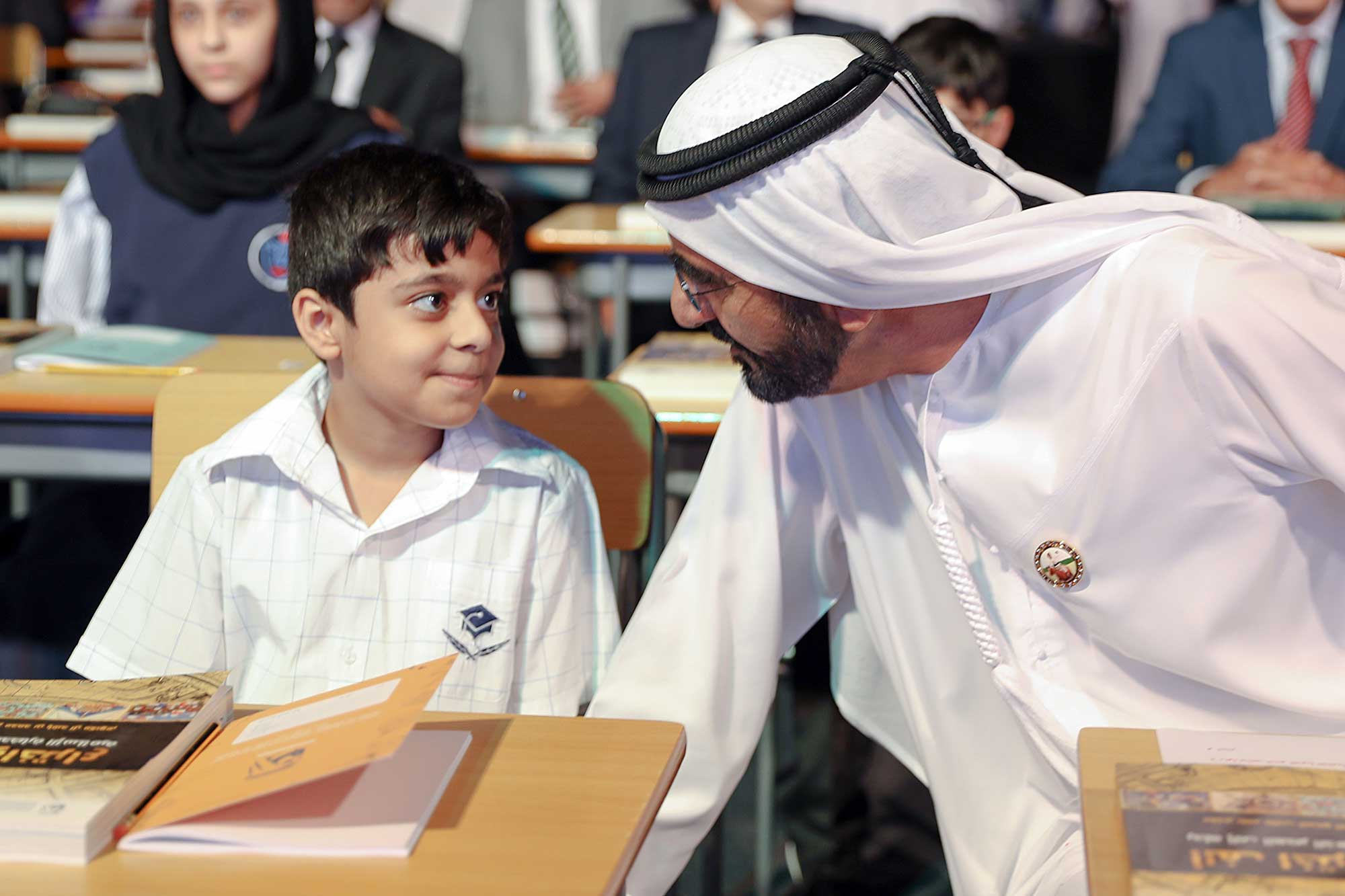 In Pictures: Dubai's Sheikh Mohammed Launches Arabic Elearning Project 