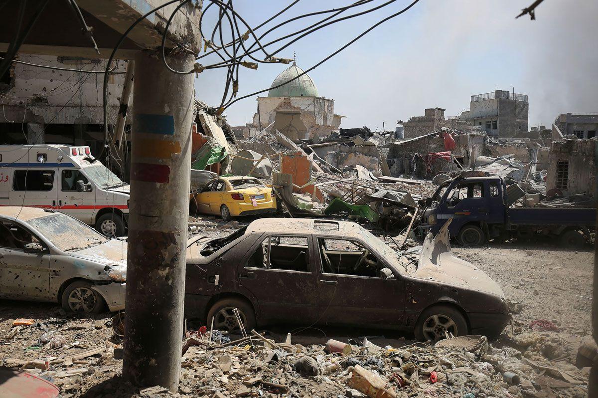 In pictures: Ruined historic grand mosque of al-Nuri in the Old City of ...