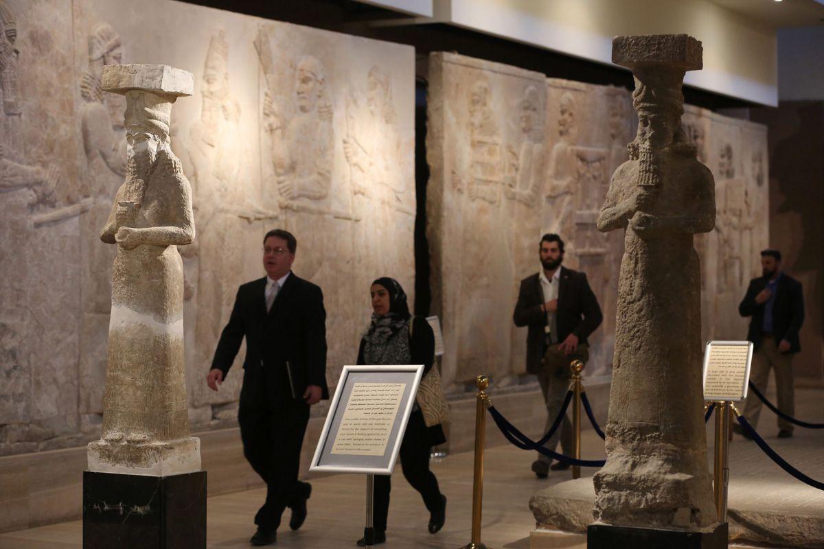 In Pictures: Mosul are displayed at Iraq's National Museum - Arabian ...