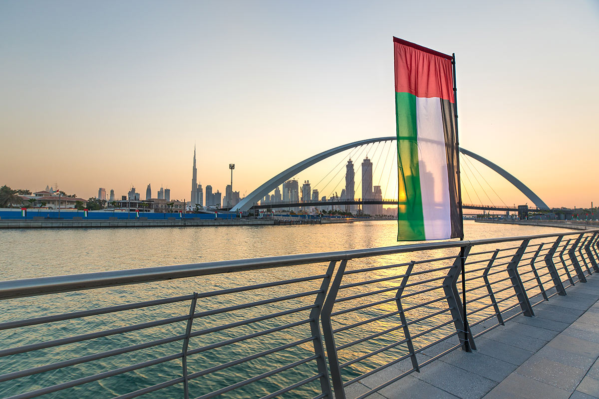 uae flag dubai