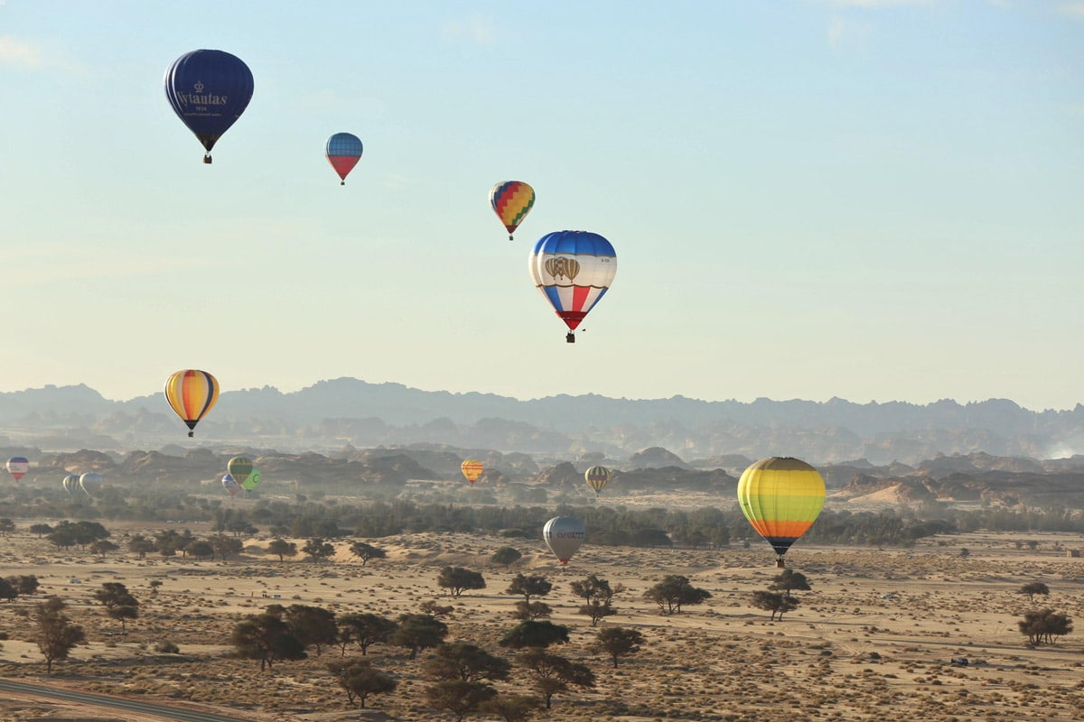 NEOM hot air balloon