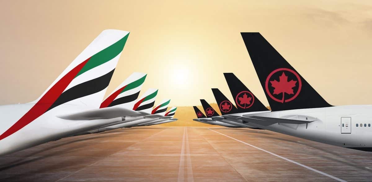 Emirates and Air Canada codeshare