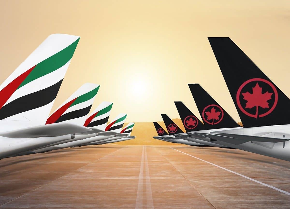 Emirates and Air Canada codeshare