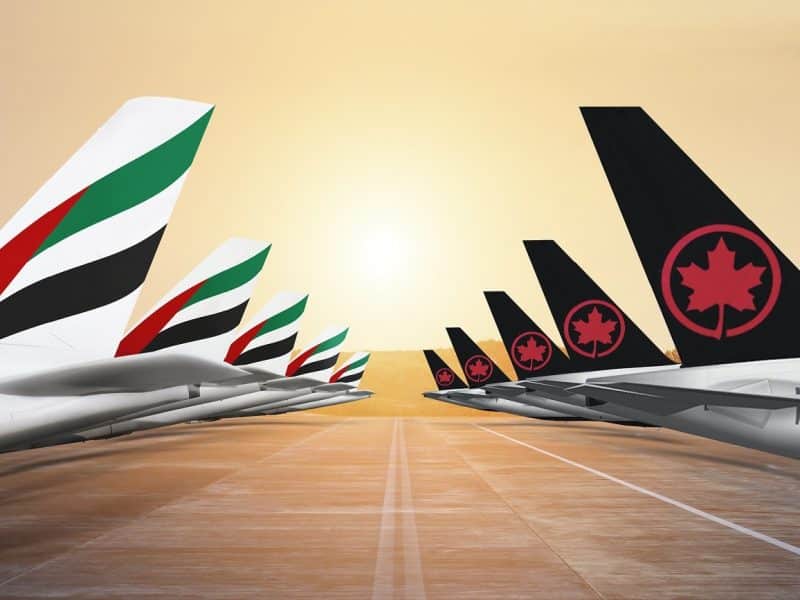 Emirates and Air Canada codeshare