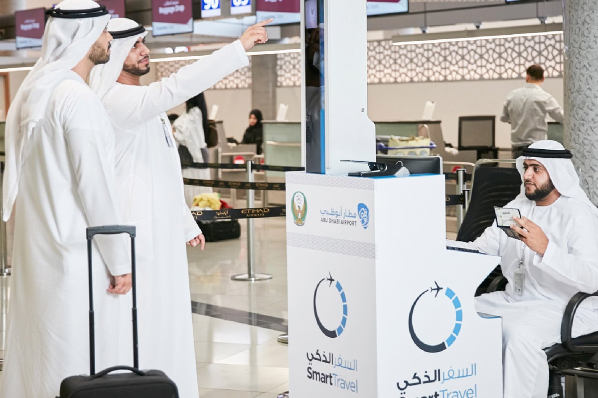 UAE passport Abu Dhabi International Airport Biometric Technology