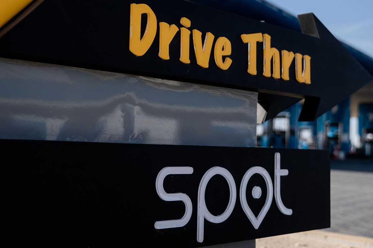 spot food trucks drive thru