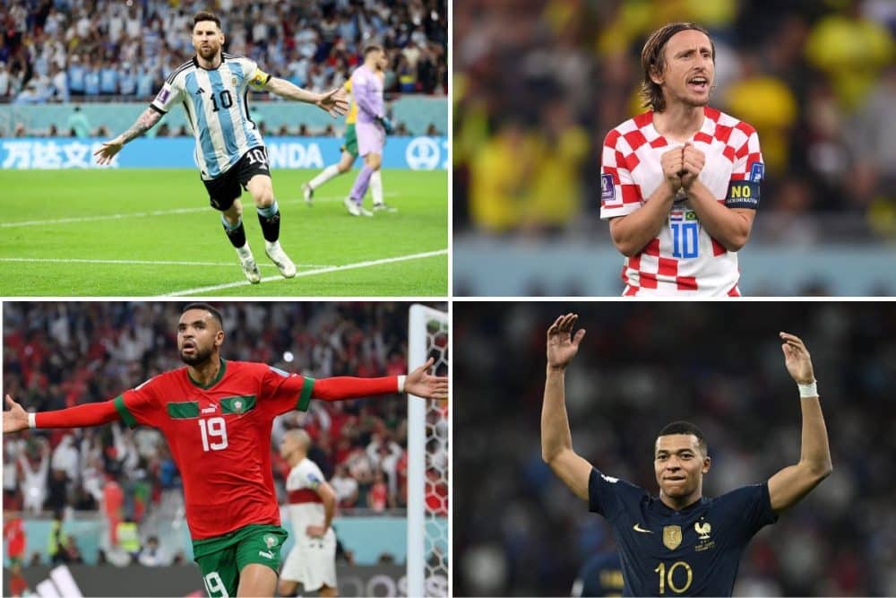 World Cup semifinal fixtures Argentina v Croatia, France v Morocco