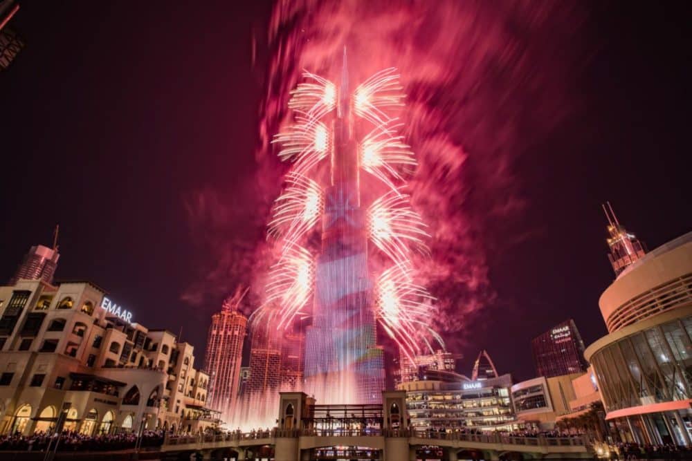 Dubai New Year: Burj Khalifa Geared Up For Firework Show - Arabian ...