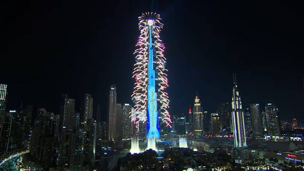 burj khalifa new year 2025 video download