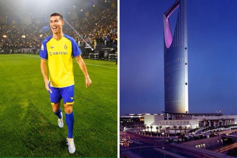 Cristiano Ronaldo Riyadh Kingdom Tower Saudi Arabia