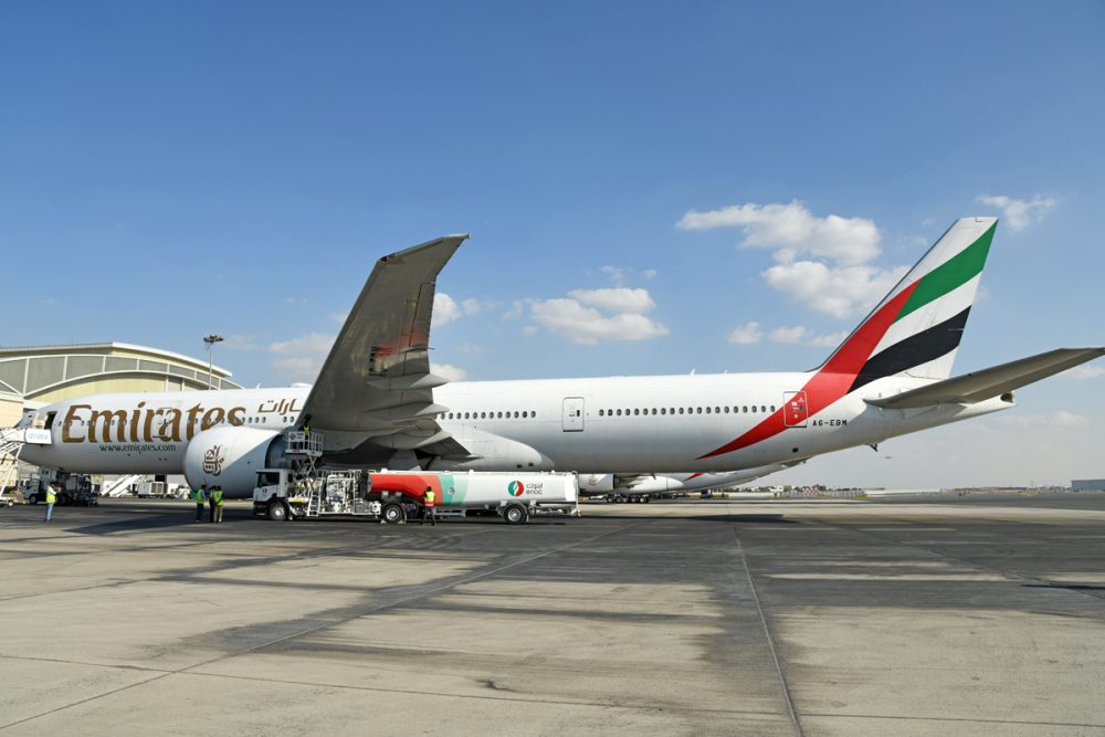 Emirates completes ground testing for fully sustainable aviation fuel ...