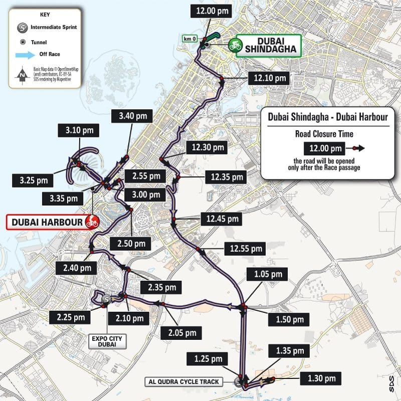 Major Dubai roads to close for 2023 UAE Tour on Thursday - Arabian ...