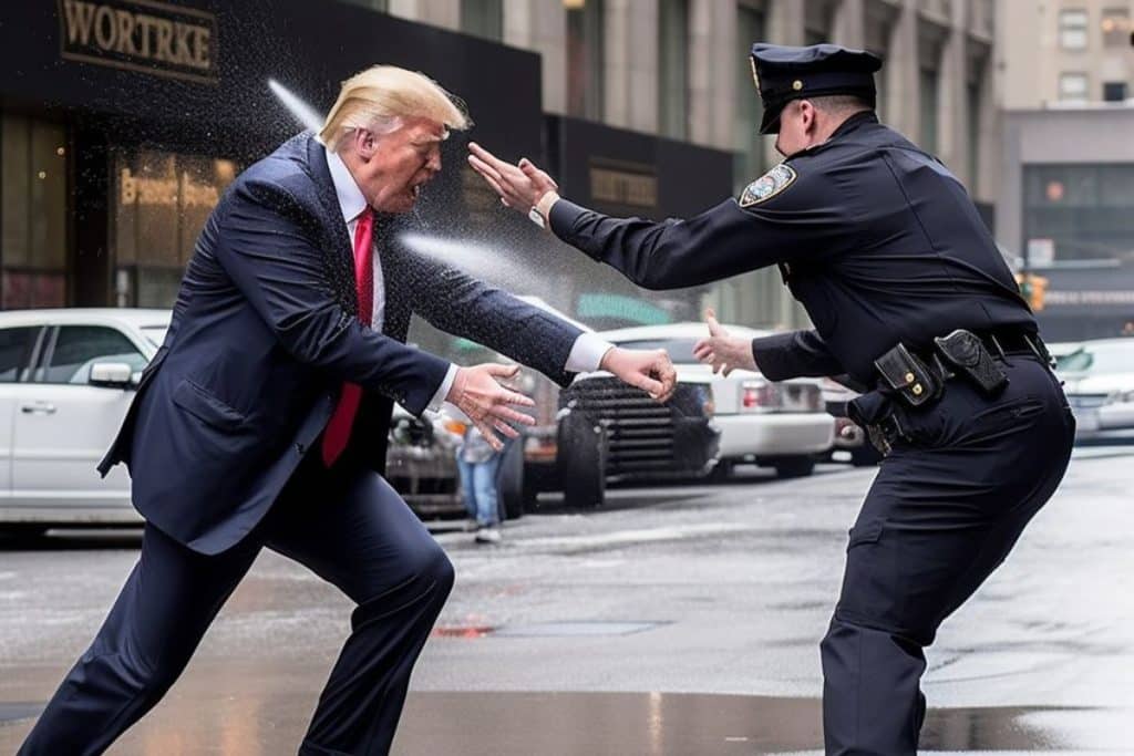 Donald Trump Arrested Twitter Goes Wild With Doctored Pictures Arabian Business Latest News 