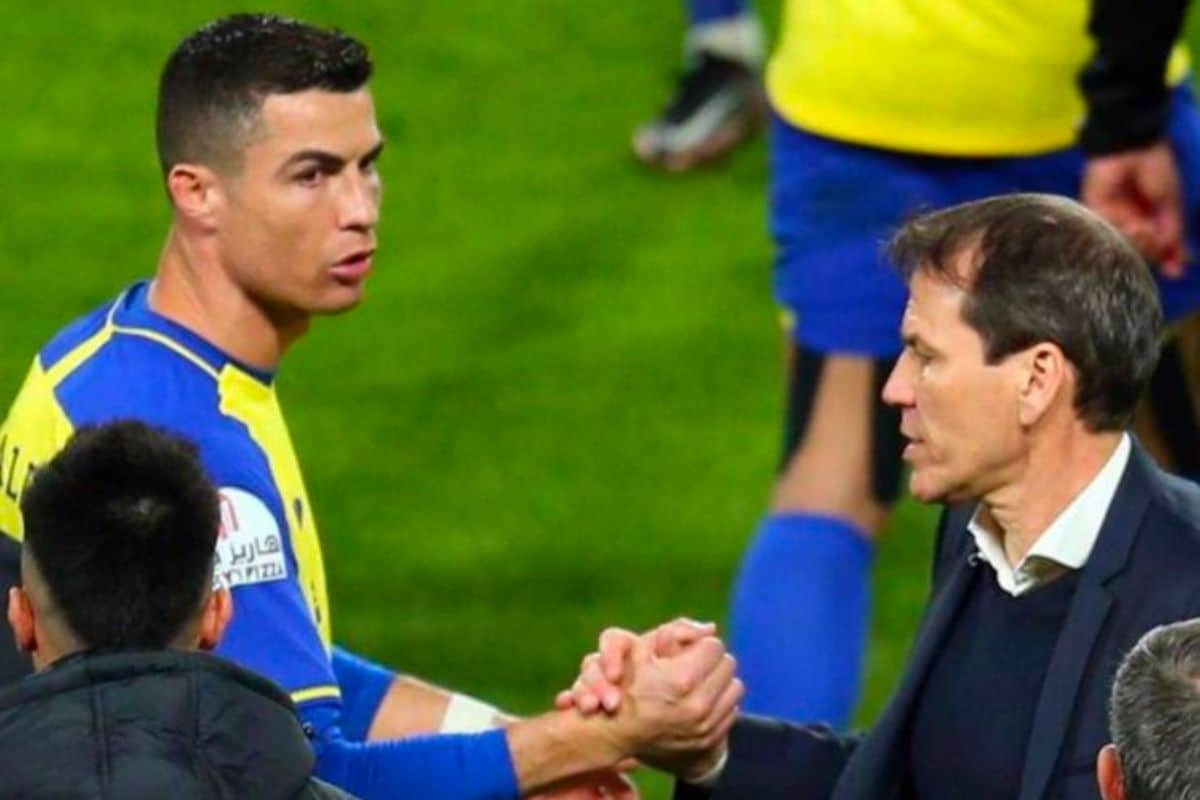 Ronaldo with Rudi Garcia