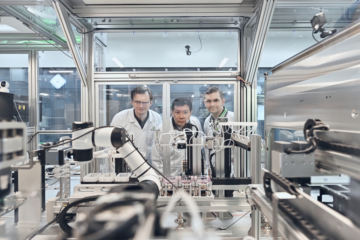 (Left to right) Insilico Medicine’s Co-Founder and President Alex Aliper; Founder and CEO Alex Zhavoronkov; and Co-CEO, CSO Feng Ren. Image: Supplied