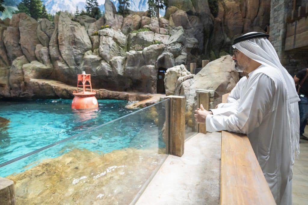 UAE crown prince Seaworld abu Dhabi 