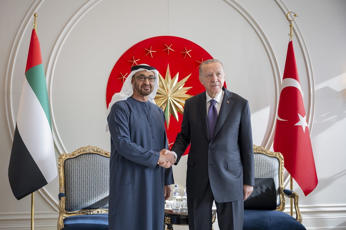 UAE President Sheikh Mohamed and Turkey’s President Erdogan