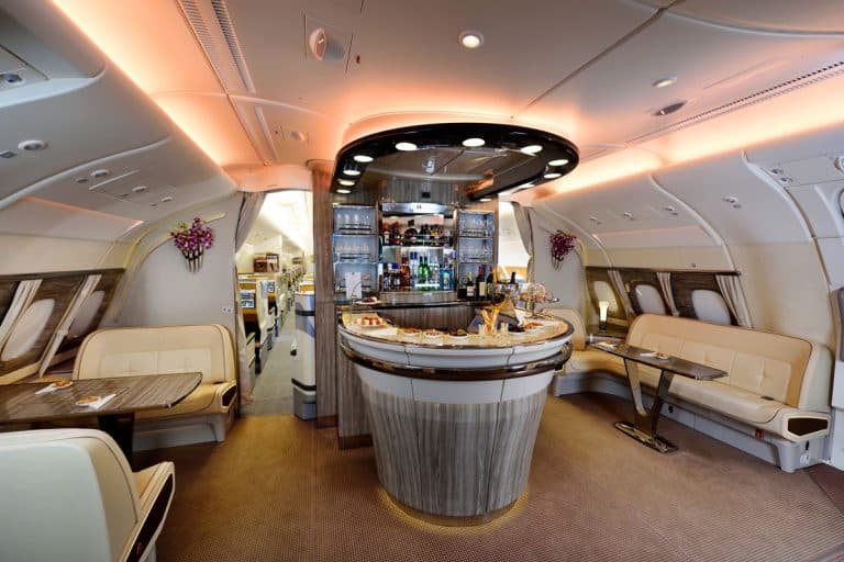 Emirates A380 Onboard Lounge