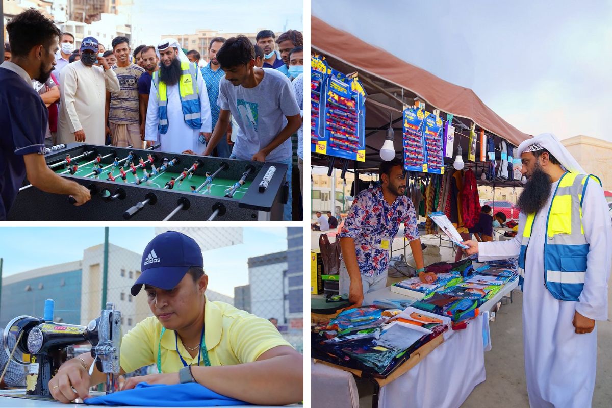 Dubai community labourers' market