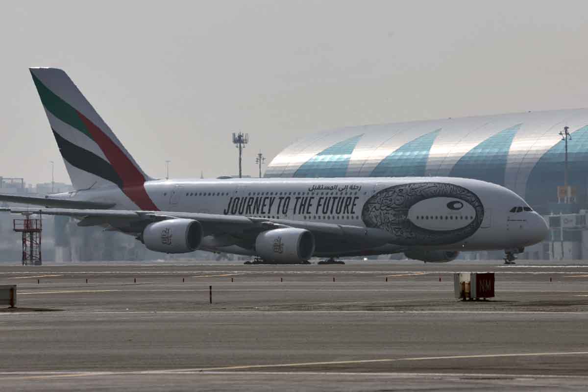 Emirates Airbus A380 aircraft