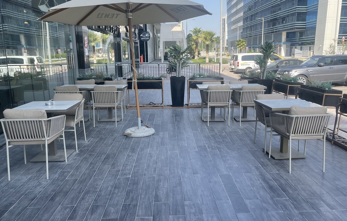 Abu Dhabi outdoor seating