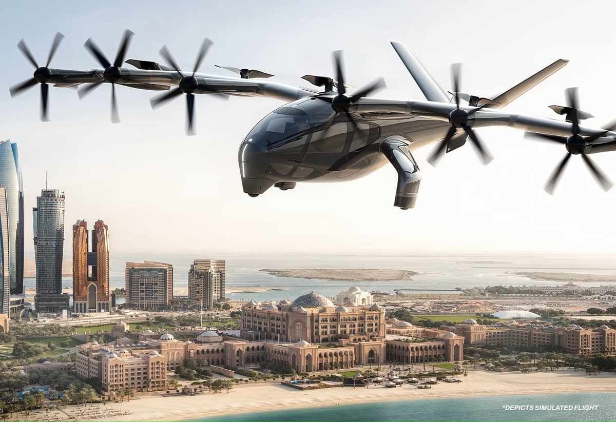 UAE flying taxi evtol